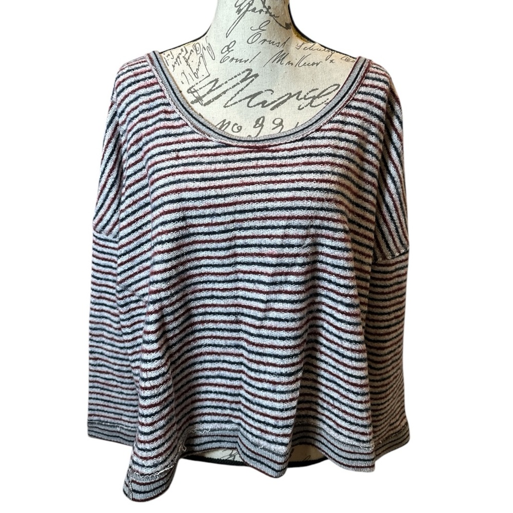 Free People Little Ann Striped Pullover Top - Picture 8 of 8
